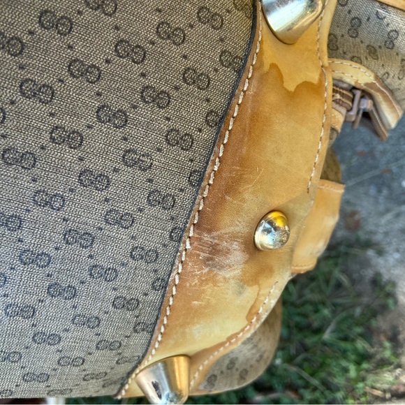 GUCCI Brown and Cream Luggage USED CONDITION CHECK PIC BEFORE PURCHASING - Picture 9 of 13